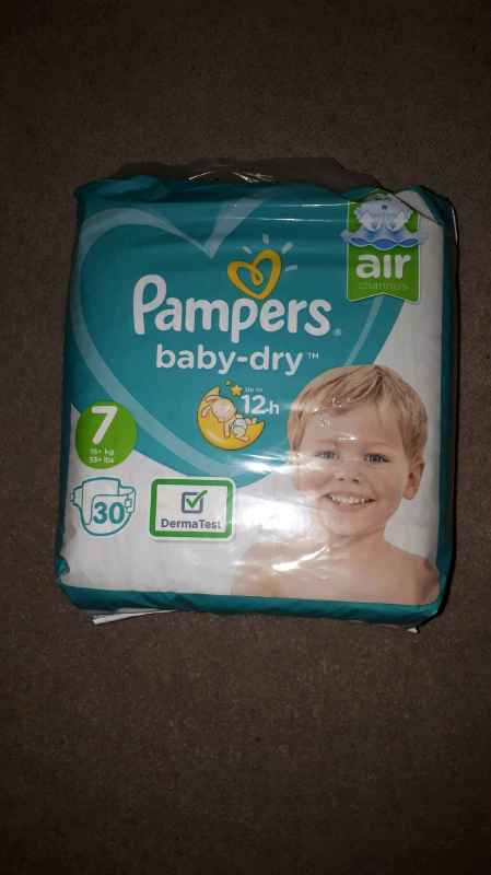 tesco pampers nappies size 7